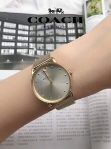 Coach Elliot Silver Dial/Gold-Tone Women's Watch - Gold - View 2