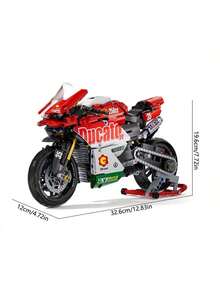 Dekoracja świąteczna 863 szt. V4 Zestaw klocków motocyklowych, seria Technic Super Model motocykla, techniczne wyścigi, zabawki montażowe dla dorosłych, prezent urodzinowy / prezenty świąteczne