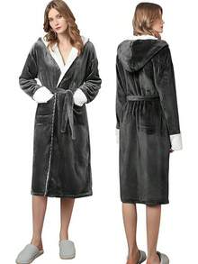Bathrobe - Gray - View 6
