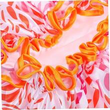 Beaupretty Gorro De Ducha Impermeable Gorro De Ducha De Mujer Gorro De Ducha De Raso Para Mujer Gorro De Ducha Para Bañarse Gorro De Ducha Reutilizable Para Cabello Largo Satín Orange JPGY - Naranja - Ver 9