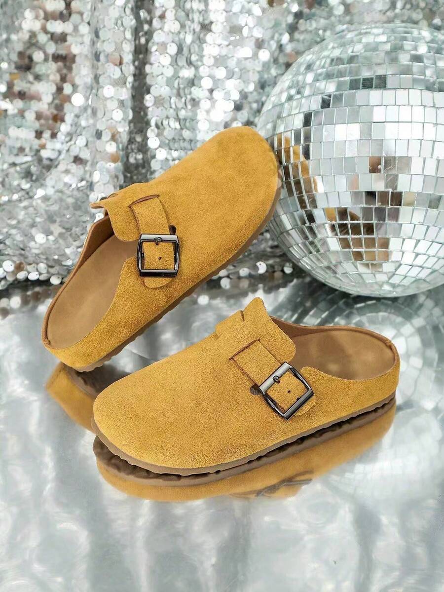 Children's Boken Shoes, Slip-On Mule Slippers, Fashionable, Comfortable, Lightweight, Versatile, Non-Slip, Durable - Yellow - View 1