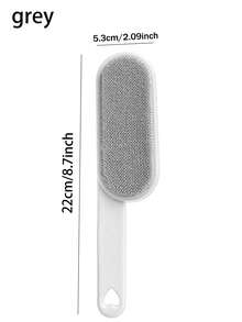 1 件可重复使用的除毛刷，双面宠物毛发去除器，手动静电除尘刷，适用于猫、衣服、沙发、家具、床上用品、地毯清洁