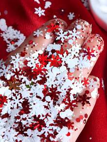 5g Winter Snowflakes Glitter For Epoxy Resin Molds Filling Christmas Day Gifts Diy Resin Keychain Making Resin Shaker Fillers Accessories