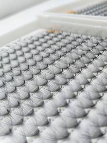 384 Fans Per Box,Curl C/D,Large Quantity ,Thickness 0.05mm,30D,8-15mm / MIX,Premade Fans Eyelash Extensions,Sharp Narrow Stem Premade Fans Eyelash Extension,DIY Lash Clusters Natural Look & Wispy & Ultra Soft & Super Light For Daily Life & Party & Music Festival,Hand-Grafted False Eyelashes