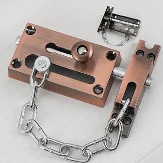 Catena di in acciaio inossidabile, gancio di chiusura interno rinforzato, serratura a catena antifurto, serratura antifurto per porta, catena antifurto per hotel