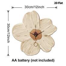 1 pièce Horloge murale de fleurs de guérison créative moderne 2D plate, mouvement à quartz ultra silencieux, sans tic-tac, décoration murale silencieuse pour salon, chambre à coucher et bureau, décoration d'horloge de chambre à coucher , personnalisée de manière unique, lecture de l'heure ultra claire, convient pour la décoration d'horloge dans le salon, la chambre à coucher, le bureau, le studio, la maison, le bureau d'études, la cuisine et le café, cadeau de décoration parfait pour la décoration intérieure de la maison de la famille et des amis