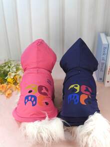 4-Legged Waterproof Dog Raincoat, Full Body Coverage, Breathable Mesh Lining, Suitable For All Seasons - Watermelon Pink - View 1