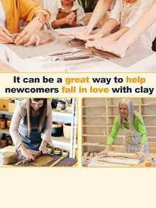 2/8pcs Pottery Tools And Supplies Clay Tools And Supplies - Set Of Wooden Ceramic And Pottery Clay Handicraft Rolling Stick Guide Suit-Uncharged,Polymer Clay Thickness Bar, Slab Roller And Hand Modeling Tool,Pottery & Sculpting Tool Set - Wooden Clay Roller, Guide Rods & Pin For Precision Thickness Control