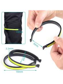 2 Stücke reflektierende Hosenclips Sicherheitsstreifen für Outdoor-Radfahren, Knöchel-Bein-Fahrrad-Hose Clip mit hoher Sichtbarkeit
