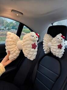 Sanrio Pudełko na chusteczki do samochodu Sanrio Hello Kitty; Pudełko na chusteczki do samochodu do dekoracji wnętrz; Urocza torebka na chusteczki z motywem kreskówek; Wiszący zagłówek samochodowy; Poduszka na szyję; Oddychająca poduszka na szyję do samochodu; Akcesoria do wnętrz