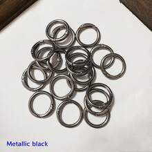 20 件银色金属弹簧环、开口圆环、按扣，适用于珠宝 DIY 配件