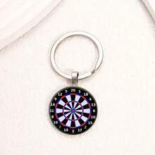 1 Piece Dart Board Shaped Keychain For Young Men And Women With Distinctive Silhouette And Edgy Personalized Look Adopting Exquisite Fine Craft Lightweight Portable Design As Delicate Bag Pendant And Daily Decor Ornament Easy To Collocate All Kinds Of Casual Outfits Ideal For Summer Seaside Beach Moments Graduation Season Events Travel Trips Holiday Retreats Outdoor Camping Vacation Gatherings Daily Commute Street Outfit Matching And Fine Gift Collection 2026 New Arrival Must-Have Fashion Keychain Charm - Style 1 - View 5