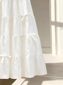 Luźna, elegancka spódnica w stylu vintage z wysokim stanem i dekoltem w kształcie litery A, dół damski