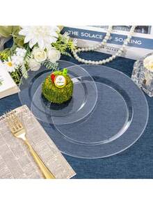 25pieces Of Pure White Round Cake Dessert Plates, High-Looking Fruit Salad Plates, Reusable And Easy To Clean. Great For Weddings, Birthday Parties, Family Gatherings And Outdoor Team Building, Schools, Restaurants, Kitchens, Christmas Tableware