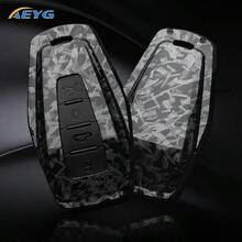 For Carbon Fiber Style ABS Car Key Case Cover, For Geely For Coolray X6 For Geometry C Emgrand Global Kulrey Hawk GX7 For Okavango