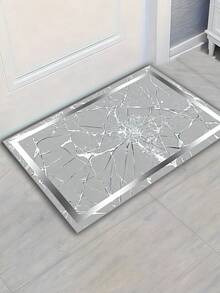 Gradient Marble Design Kitchen Mat With Anti-Slip Diamond Velvet Carpet, Suitable For Sink, Bedroom, Living Room And Dining Area - Easy To Clean, Machine Washable.