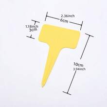 25pcs (Random Color)Colorful Plastic Plant Labels, Vibrant And Eye - Catching, Ideal For Garden Beds, Pots, And Greenhouses To Mark And Identify Different Plants Easily Christmas Pot De Fleur