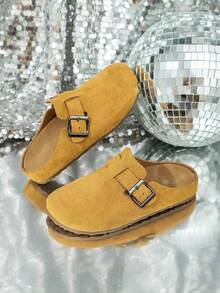 Children's Boken Shoes, Slip-On Mule Slippers, Fashionable, Comfortable, Lightweight, Versatile, Non-Slip, Durable - Yellow - View 8