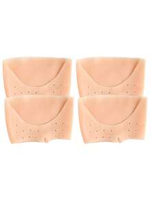 4PCS-Foot Protection Pad, Sole Protection Cover, Toe Cover, Silicone Forefoot Pad, Toe Pad, Ball Pad, Breathable Forefoot Pad, Flexible Protective Cover, Wear-Resistant, Used To Relieve Metatarsal Pain, Prevent Calluses And Blisters.2pcs