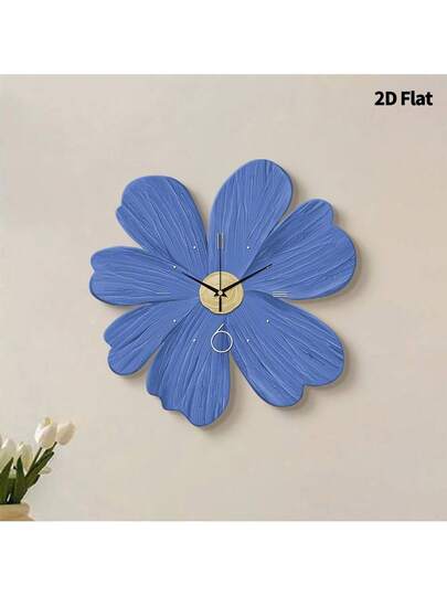 2D Flat 1pc Moderne Creative Home Healing Flowers Wand Clock, Ultra Quiet Quartz Movement, No Ticking Sound, ation Painting Klok Living Room, Bedroom Office, able Watch, Unique Personalized, Clear Reading Time, In Bedroom, Studio, Ho Study, Kitchen Cafe, Perfect Family Friends Room view 4