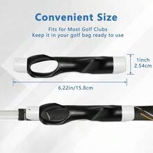 Grip Trainer, Club Grip Trainer Right Hand, Grip Swing Training Aid Golfer Proper Hand Position, Attaches To Most Handles - Xám - Xem 3