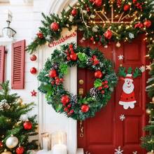 Weihnachtskränze Dekorationen, Schleifen Dekor Kränze, Feiertags-Dekorative Kränze, Innen Weihnachtsdekoration, Thanksgiving Dekoration, Außen Weihnachtsdekoration, Große Weihnachtskränze, Saisonale Dekorationen, Feiertags-Dekorationen, Herbst/Winter Stil, Geeignet für Innen-/Außendekoration, für Kamin, Wandakzente und Weihnachtsdekorationen Zuhause Weihnachtsdekoration Raumdekoration