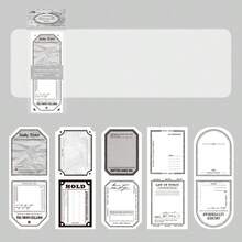 Vintage Symmetrical Floral Memo Pads, French Island Series Scrapbooking Decorative Papers, Tear-Off Style Decorative Underlayment, Literary Style Diary Decorative Materials