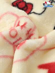 Sanrio 女士冬季Hello Kitty可爱卡通法兰绒睡裤，柔软蓬松，不透，适合居家休闲穿着，舒适保暖