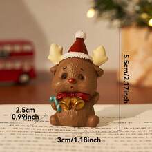 1 件圣诞迷你饰品，圣诞老人、雪人、熊、麋鹿和圣诞树装饰，可爱的节日家居桌面装饰，适合家庭、桌面、客厅，是送给家人和朋友的圣诞礼物 - 彩色 - 查看 15