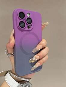 Funda magnética con degradado de color compatible con iPhone 17, 16, 15, 14 Plus, 13, 12, 11 Pro Max