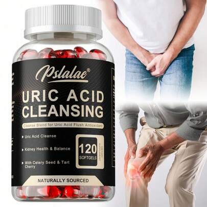 PSLALAE Purificación del ácido úrico: favorece la salud renal, promueve el equilibrio del ácido úrico y mejora la resistencia inmunitaria - 120 unidades