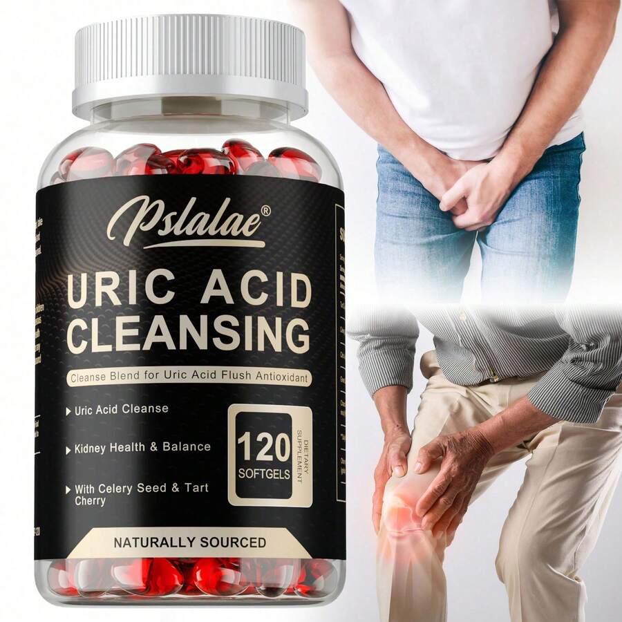 PSLALAE Purificación del ácido úrico: favorece la salud renal, promueve el equilibrio del ácido úrico y mejora la resistencia inmunitaria - 120 unidades - 120 cápsulas - Ver 1