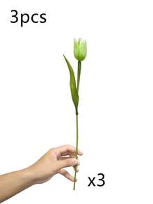 3/6/10 件人造郁金香，逼真的塑料假郁金香，塑料人造花，适合 DIY 装饰、花瓶插花、家庭聚会、房间、房屋、圣诞装饰的花束 - 彩色 - 查看 14