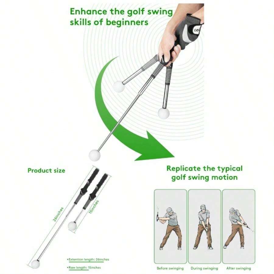 Swing Trainer - Superior Training Aid, Unmatched Grip Trainer, Practice Training - 黑色+右手 - 查看 1