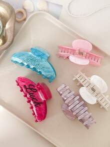 Large Hair Claw Clips For Women, Custom Banana Rhinestone Name Hair Clips, Personalized Hair Clips For Thin Thick Hair, Gifts For Girls, Wife, Couples - Multicolor - View 8