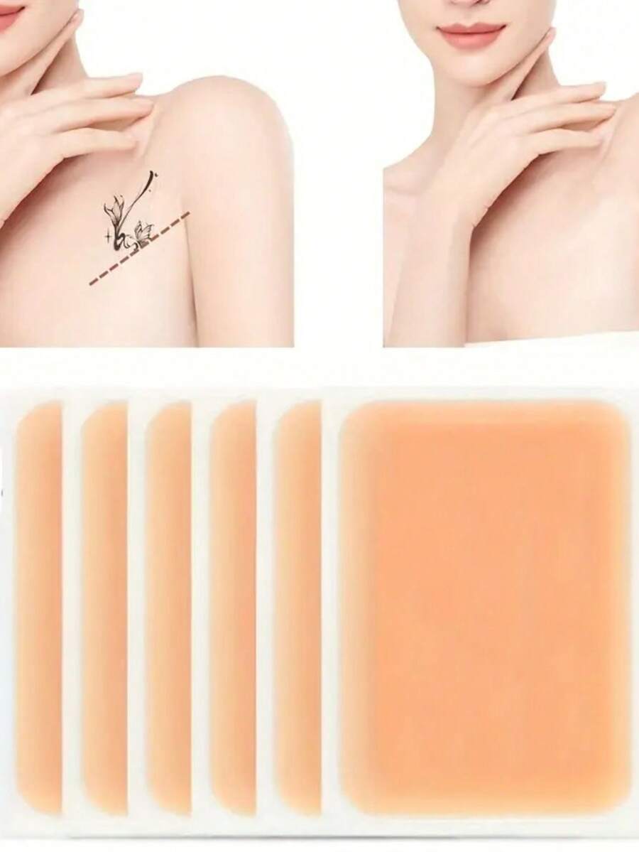 防水防汗纹身遮盖贴纸/贴片，超薄纹身遮盖胶带（适合浅肤色）