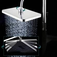 13英寸方形淋浴喷头套装 - 31厘米高压雨淋式淋浴喷头，带3档手持花洒，非常适合作为圣诞礼物 - 銀色 - 查看 4