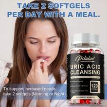 PSLALAE Purificación del ácido úrico: favorece la salud renal, promueve el equilibrio del ácido úrico y mejora la resistencia inmunitaria - 120 unidades - 120 cápsulas - Ver 5