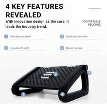 OFICINA RESTA DEL PIE EL ALTA AJUSTABLE CON LIP BAJO DESCRIPCIN DEL PIE ESCLI - Negra - Ver 7