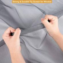 Mosquiteras para Ventanas, 130x150cm Mosquitero de Ventana, Mosquitero para Ventana con Cinta Adhesiva, Cinta Mgica y Chincheta, Mallas para Ventanas de Casa, Dormitorio, Balcn - inicial - Ver 3