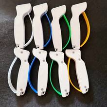 1PC Portable Outdoor Knife Sharpener With Ergonomic PP Handle (Random Color), Efficient Tungsten Grinding Tool For Camping, Hiking, And Picnics To Keep Knives Sharp