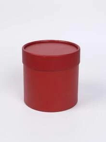 1pc Flower Packaging Round Box, Valentine's Day Luxury Paper Box With Lid, Gift Box, DIY Decoration Jewelry Storage Accessories For Weddings, Valentine's Day, Birthdays, Mother's Day, Christmas, Halloween