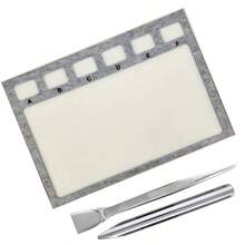 Alas Manik-Manik dari Kain Felt Lembut dengan Kisi-kisi - Papan Desain Perhiasan Buatan Tangan yang Stabil & Tahan Lama, Termasuk Pinset Stainless Steel untuk Perlengkapan Kerajinan DIY, Manik-Manik untuk Pembuatan Perhiasan - MultiWarna - View 12