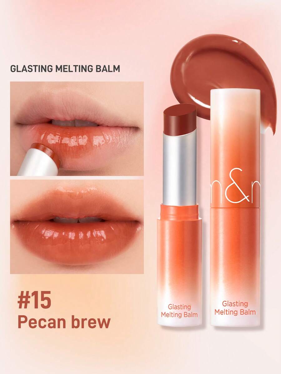 Rom&nd Romand Glasting Melting Balm,Moisturizing, Nourishing, Solid Color,3.5g/0.12oz - 15 Pecan Brew - View 1