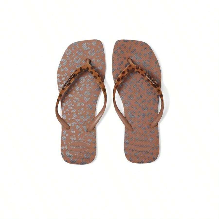 Havaianas Slim Square Velvet Sandals |  | Women Flat Sandals - Rust - 查看 1