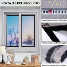 Mosquitera para Ventana, Mosquitera 130x150cm, Mosquitera Autoadhesiva para Ventana con Cinta Mgica, Mosquitera para Ventana de Balcn de Dormitorio para Evitar Mosquitos 130 * 150cm - 130*150cm - Ver 5