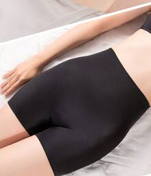 Padded Waist Shorts Shape And Lift The Butt - 黑色 - 查看 6