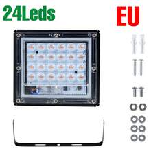 LED Grow Light Full Spectrum Green Plant Lamp Indoor 220V Greenhouse Tent Hydroponics System Growth Box Planting Fill Lamps Sunlight UV/IR Waterproof Cultivation Floodlight Vegetable Flower Fruit Potted Succulent Moss Bonsai Cactus Seeds Red Blue 180°Adjustable Angle Seedlings Lighting With EU Plug 24/50/96/144leds - EU C Type Plug(220-240V) - View 16