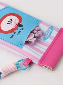 1pc Cute Dopamine Design Sunglasses Case, Portable Eyeglasses Storage Bag With Automatic Closure, Scratch-Resistant, Handheld Or Hanging