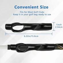 Grip Trainer, Club Grip Trainer Right Hand, Grip Swing Training Aid Golfer Proper Hand Position, Attaches To Most Handles - 黑色 - 查看 3